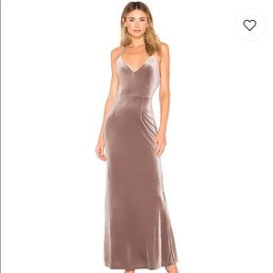 About Us velvet maxi dress, from Revolve, Small